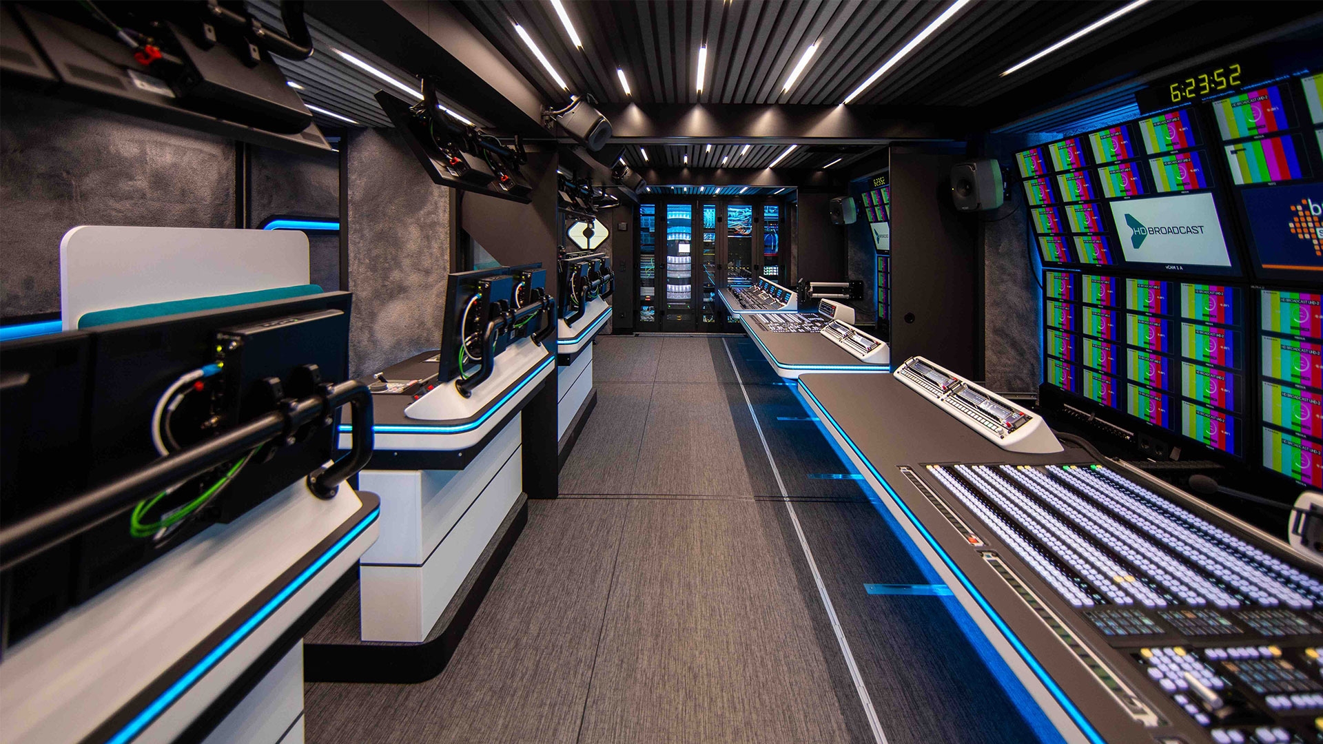 HD Broadcast inside truck