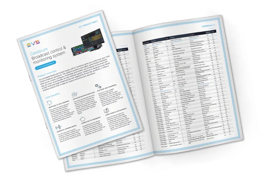 EVS Cerebrum product sheet