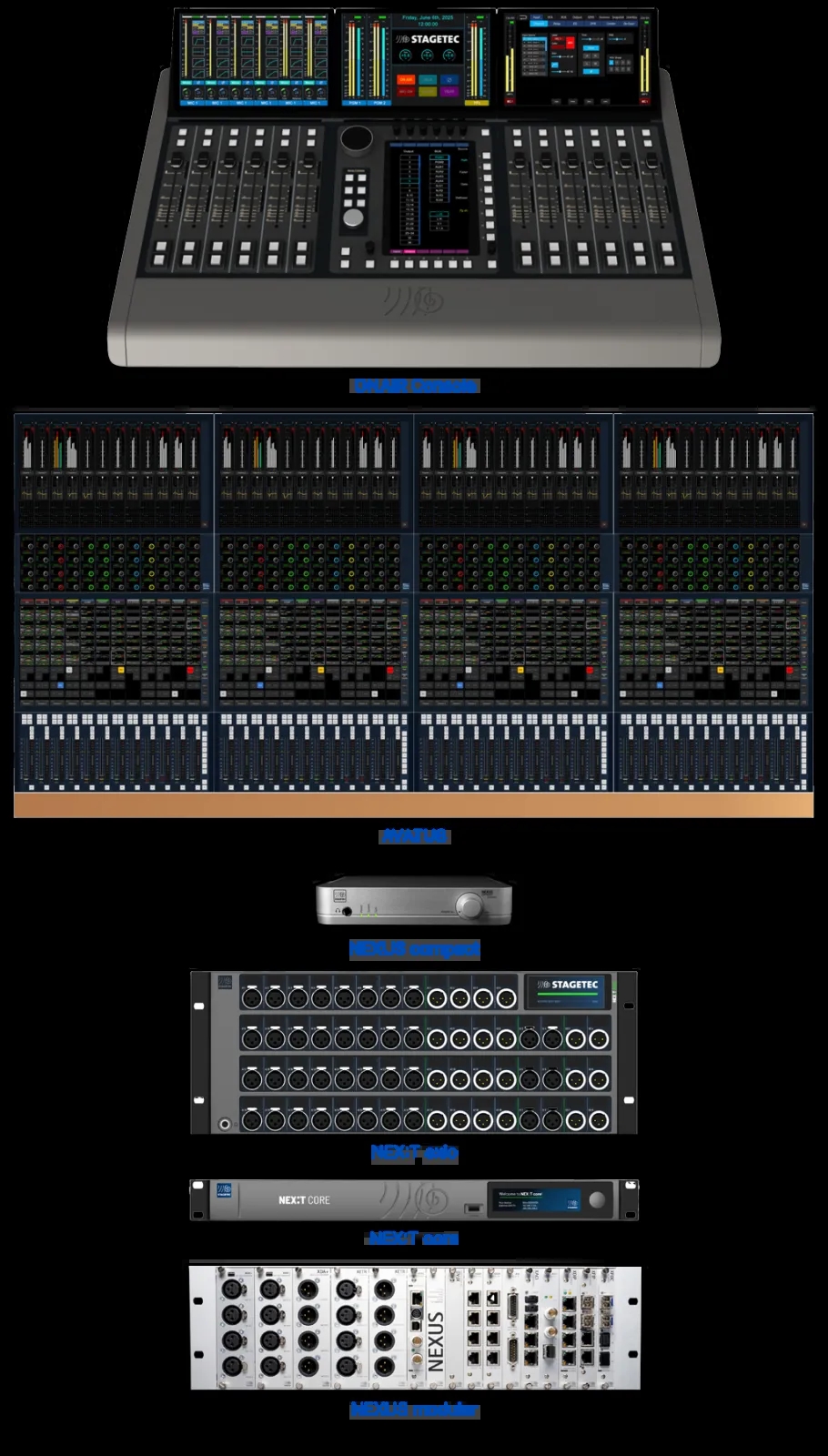 Stagetec portfolio small text