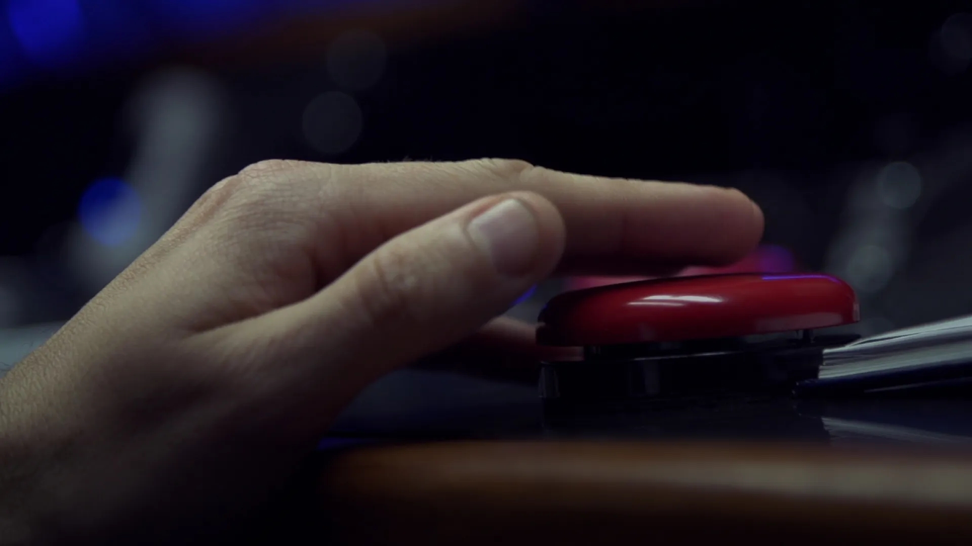closeup of referee hand